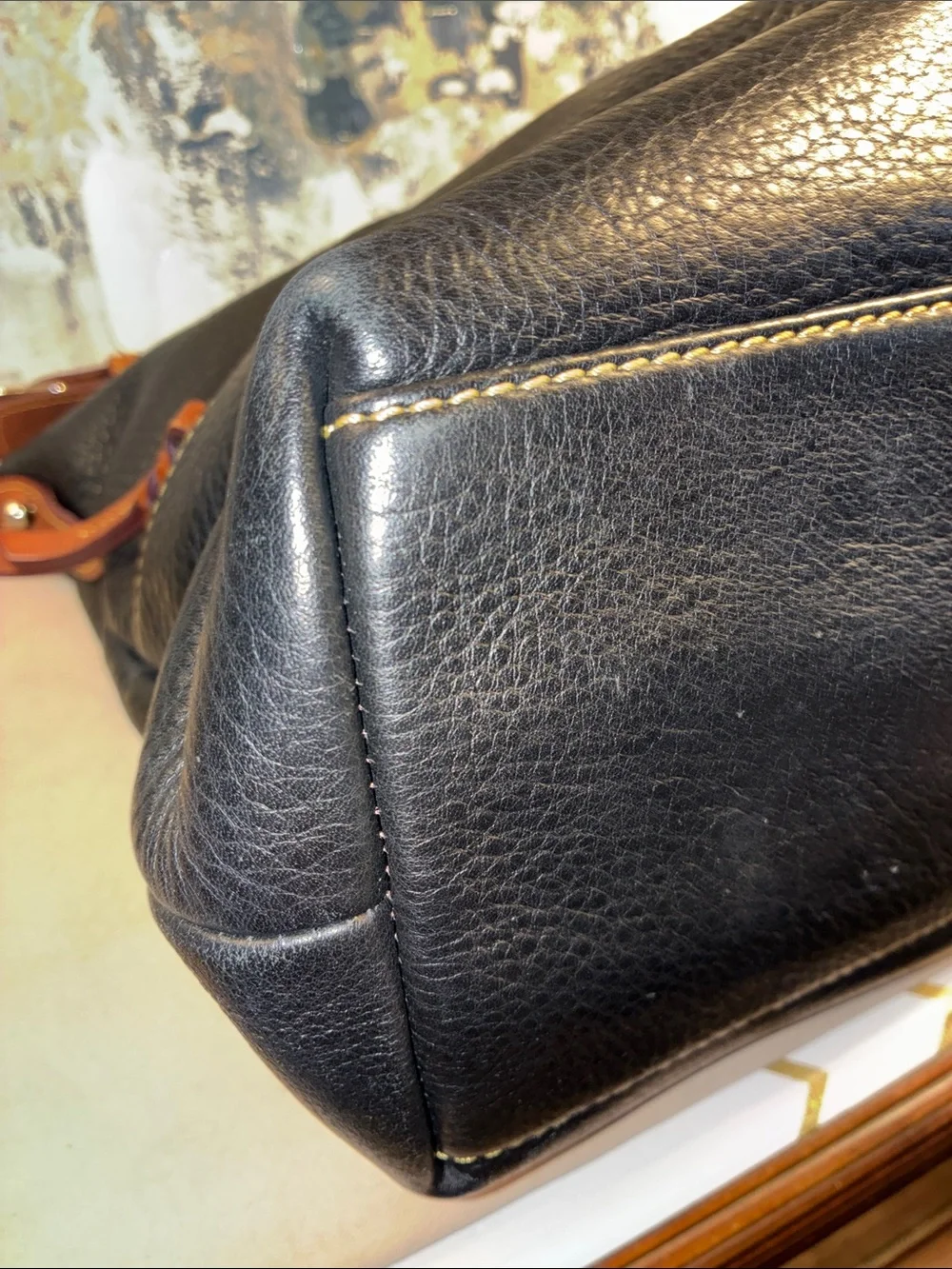 Genuine Vintage Dooney & Bourke Dillen HOBO XL Black Leather